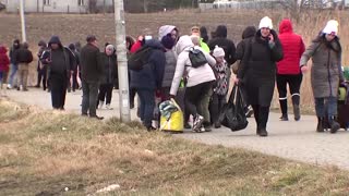 'We are really scared': Ukrainians flee war at home