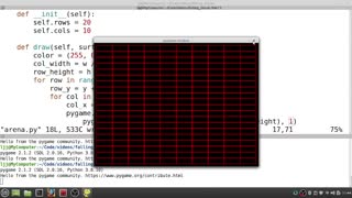Python Tetris Part 4 (drawing the arena)