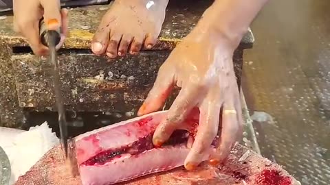 Amazing Rohu Fish Cutting Skills In Bangladesh Fish Market