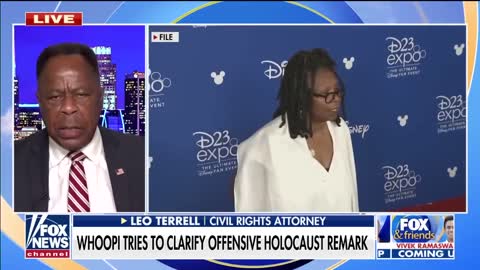 Leo Terrell rips Whoopi Goldberg about her anti-Semitic comments on Fox & Friends. #RacistWhoopi