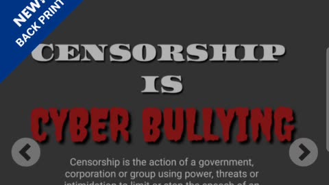 Censorship is Cyber Bullying