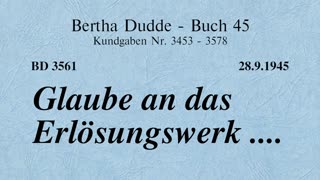 BD 3561 - GLAUBE AN DAS ERLÖSUNGSWERK ....