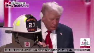Trump walks over to Corey Comperatore’s Firefighter Uniform and gives it a Kiss