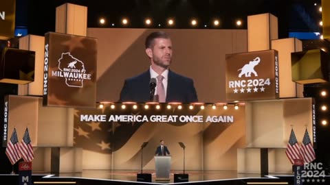 Eric Trump's Heartfelt and Powerful Words at the RNC tonight