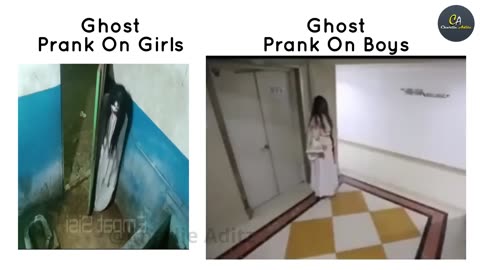 Ghost Prank on Girls vs Ghost Prank on Boys !! 🤣😱 #viralmemes #meme