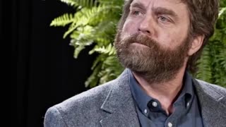 Funny Zack Galifianakis between 2 ferns with Brie Larsson captain Marvel