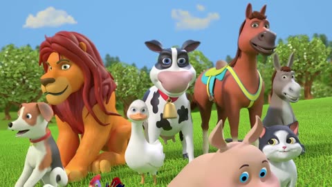 Animal Sound Song 🐷🐮🐶 Kindergarten Videos for Children