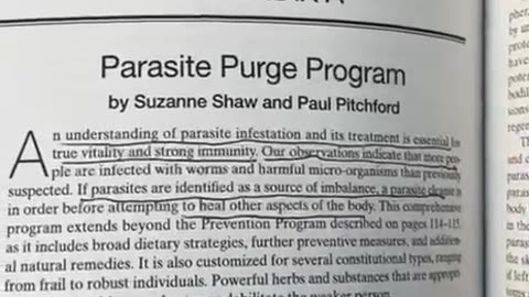 Parasite purge