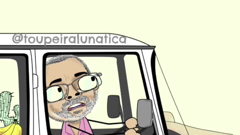 Carro da Banana - Ilustração - Toupeira Lunática