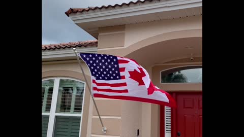 American - Canadian Freedom Flag