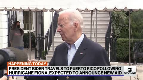 President Biden heads to Puerto Rico to survey damage from Hurricane Fiona