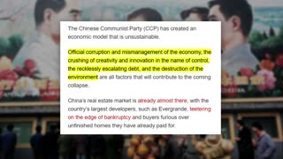GET READY FOLKS! China's Economic Collapse: The Ticking Time Bomb Explained!