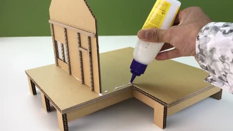 Awesome ! Make a Beautiful Cardboard House with L.E.D / for project-18