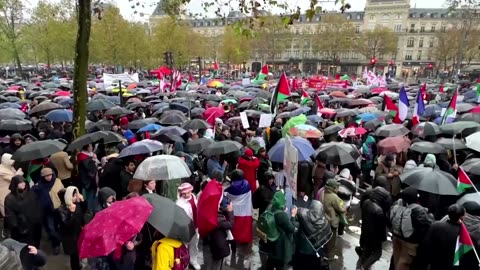 Marches across Europe in support of Palestinians