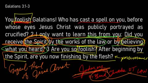 Galatians 3:1-9 // Justification Through Faith Not By Works