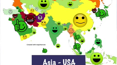 🇺🇸 🤬 Which countries love and hate the USA? #asia relations with America 🇺🇸