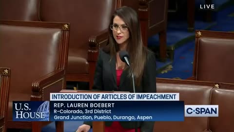 Lauren Boebert Introduces Articles of Impeachment Against Joe Biden - Increased Audio Track