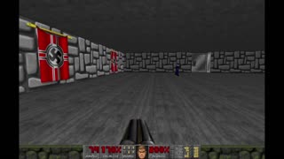 Doom II secret level - Wolfenstein (map 31) - 100% completion