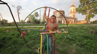 Weird Playground With Swings That Resemble Medieval Torture Devices