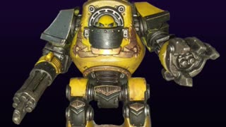 Imperial Fists contemptor dreadnought - painted by DJMGIB