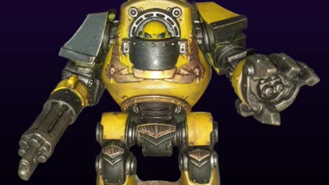 Imperial Fists contemptor dreadnought - painted by DJMGIB