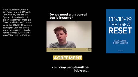 Artificial Intelligence | "We Are Going to Think About How We Share Wealth In A Very Different Way Than We Have In the Past. Is It Some Sort of Universal Basic Income?" - Sam Altman (Elon Musk founded OpenAI in 2015 w/ Sam Altman)