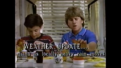 May 15, 1990 - WRTV Indianapolis Weather Bulletin During 'Wonder Years'