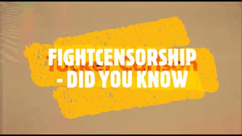 FIGHTCENSORSHIP - DID YOU KNOW? [Merry Christmas]