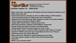 Thursday, March 7, 2024 News Blast