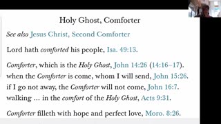 Jesus Christ - His Visits to People after Resurrection - Holy Ghost can be a Comforter -7-6-24