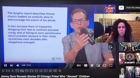 Jimmy Dore Video on Pedo Priests in Chicago THEN MIND CONTROL video with Ilana Rachel on CHD