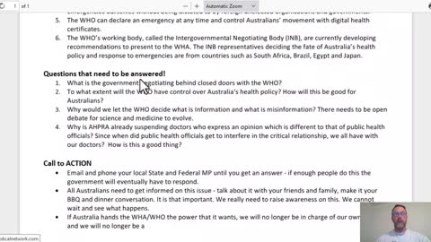 International Pandemic Treaty Update, FOI response William Bay, Twitter Files.