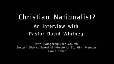 "Are You a Christian Nationalist?"