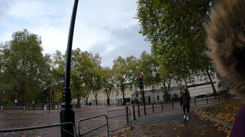 Walking to St James's park London.speedlapse.8th Nov 2022