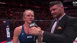 Holly Holm used her platform after winning the UFC to address sexualization of children