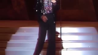 Michael Jackson first ever moonwalk