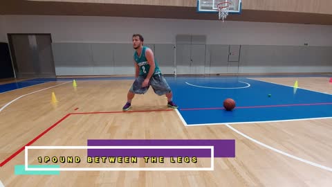 BASKETBALL BALL HANDLING BETWEEN THE LEGS PROGRESSION