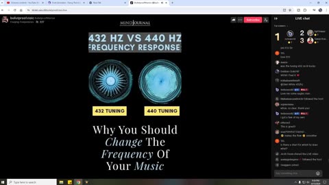 BulletProofWarrior First upload stalled here, blocked on youtube, 440 hz vs 432 healing