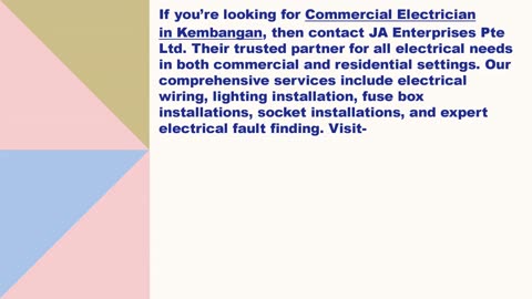 Best Commercial Electrician in Kembangan