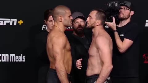 UFC Vegas 65_ Weigh-In Faceoffs