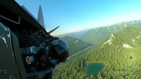 Just another day in the office for the F-22 Raptor Demo Team