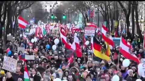 A sea of people as Austria hits the streets in protest against covid tyranny