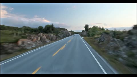 The Atlantic Ocean Road / Atlanterhavsveien, dashcam video, Norway