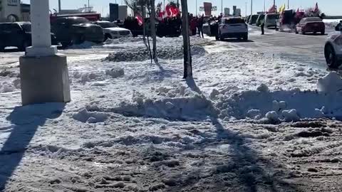 There she goes! Freedom Convoy leaves Vaughan for Queens Park Toronto