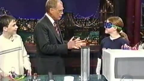 Late Show - Kid Scientists (2/13/03)