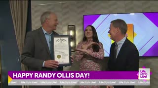August 31, 2023 - Retiring WISH Meteorologist Randy Ollis Surprised by Indy Mayor