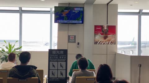 Japan People watch news of North Korean missile falling near Hokkaido