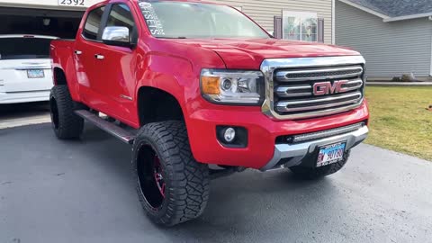 2016 GMC Canyon 6” Rough country lift American off road A106 wheels 20”x12 33” nitto ridge