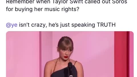 Taylor Swift Calling Out Soros...... LISTEN!