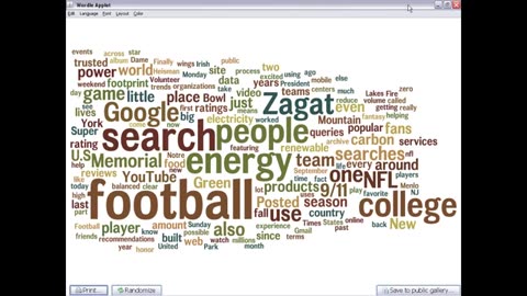 Wordle - Beautiful Word Clouds